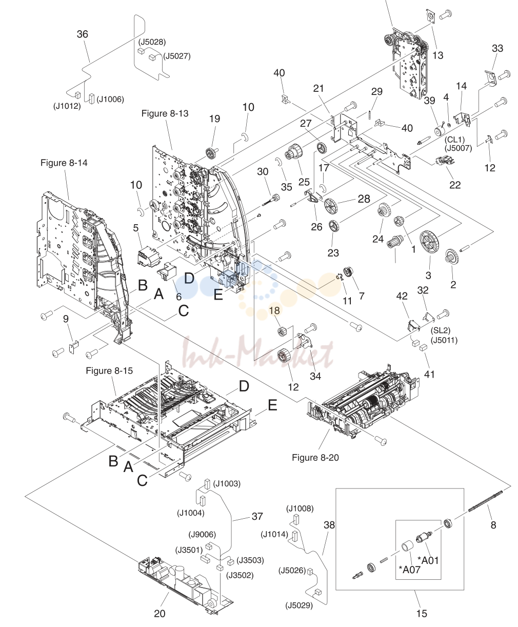 6. Figure 8-9 Internal components (2 of 4)