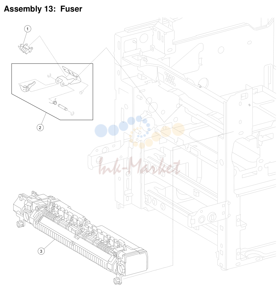 11. Assembly 13: Fuser