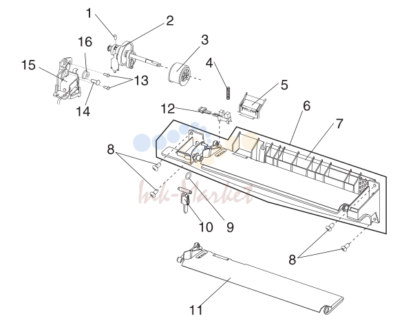 7. Assembly 5: Paper Feed - Multipurpose Unit