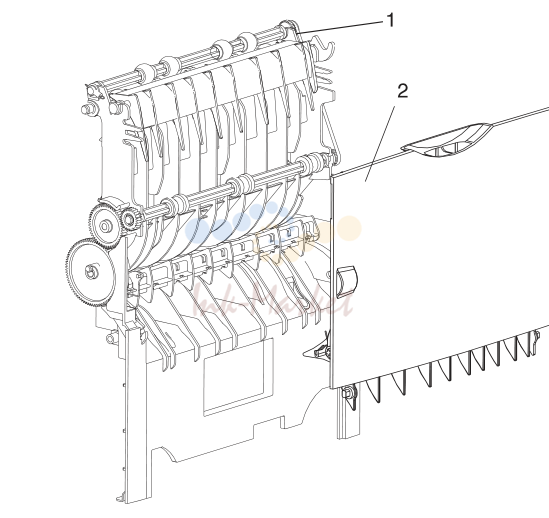 9. Assembly 7: Paper Feed - Output