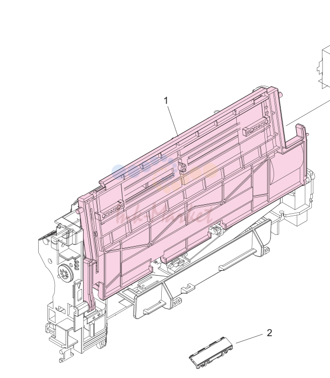 9. Figure 8-12 Tray 1 pickup assembly