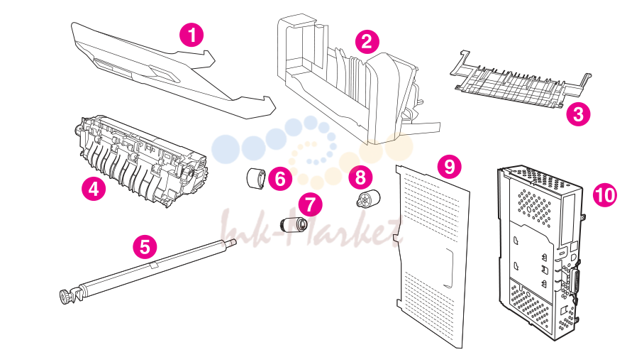 2. Customer-replaceable components (print engine)