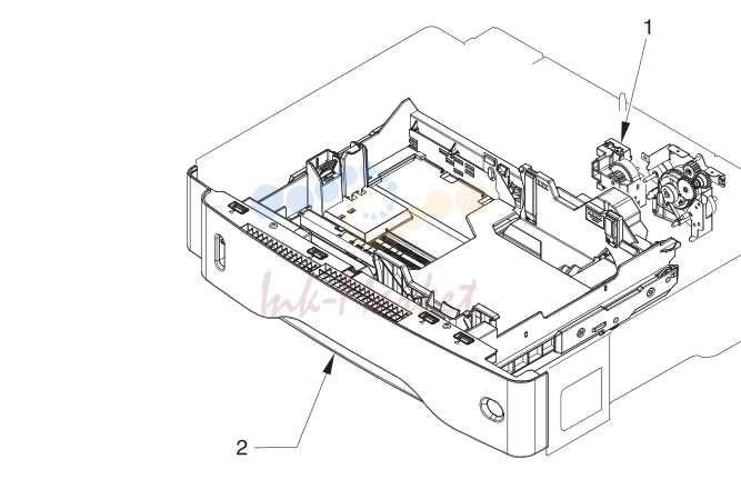 29. 500-sheet feeder components