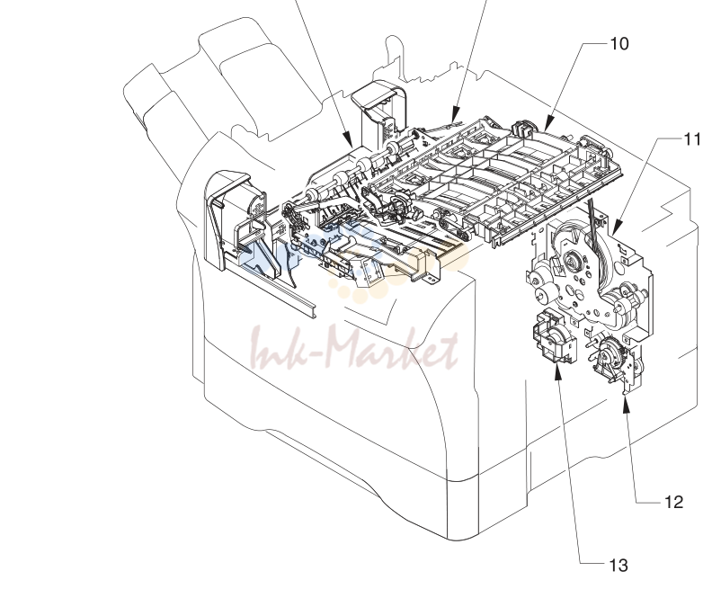 7. Figure 8-10 Print-engine assemblies (2 of 2)