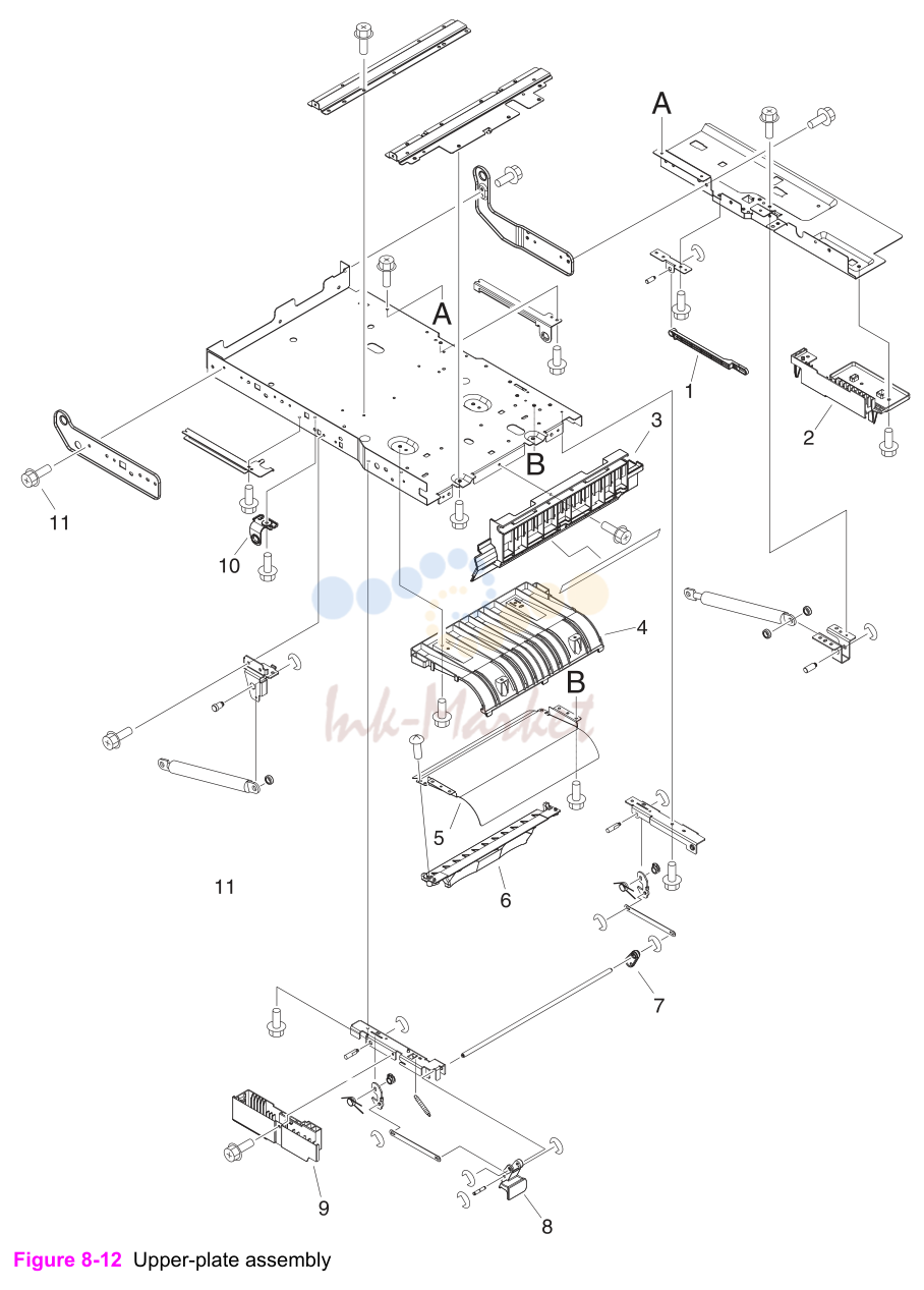 9. Print-engine internal components