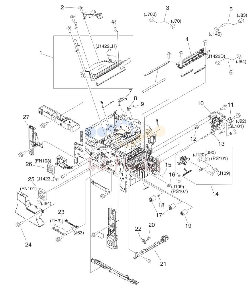 10. Internal components (1 of 5)