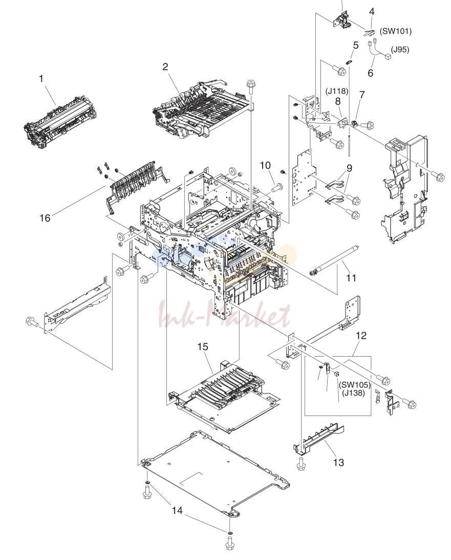 11. Internal components (2 of 5)