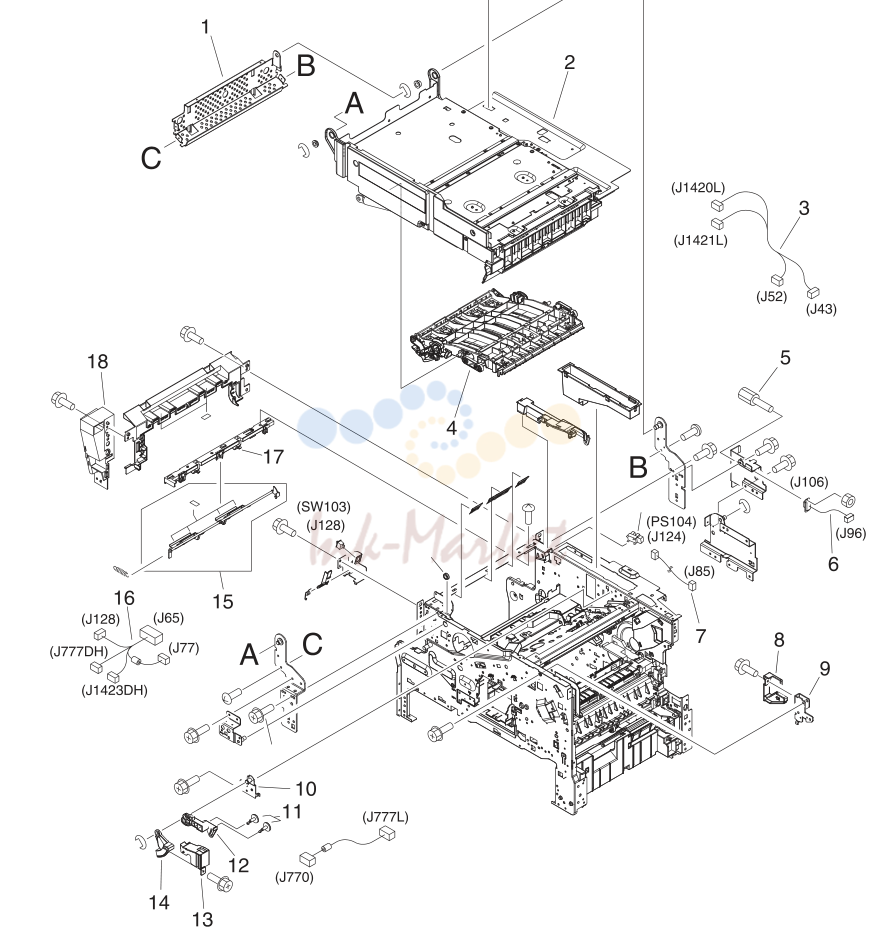 13. Internal components (4 of 5)