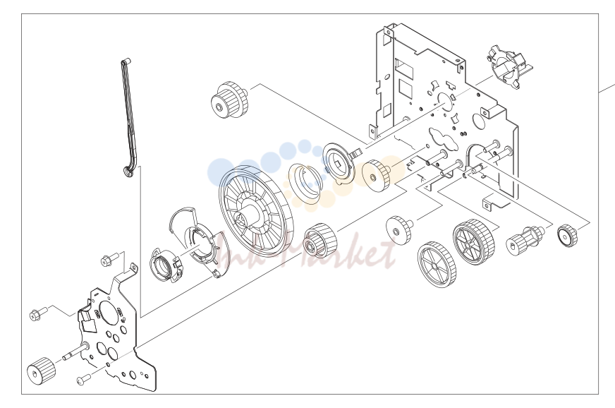 16. Main drive assembly