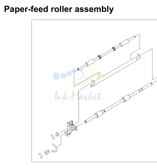 17. Paper-feed roller assembly