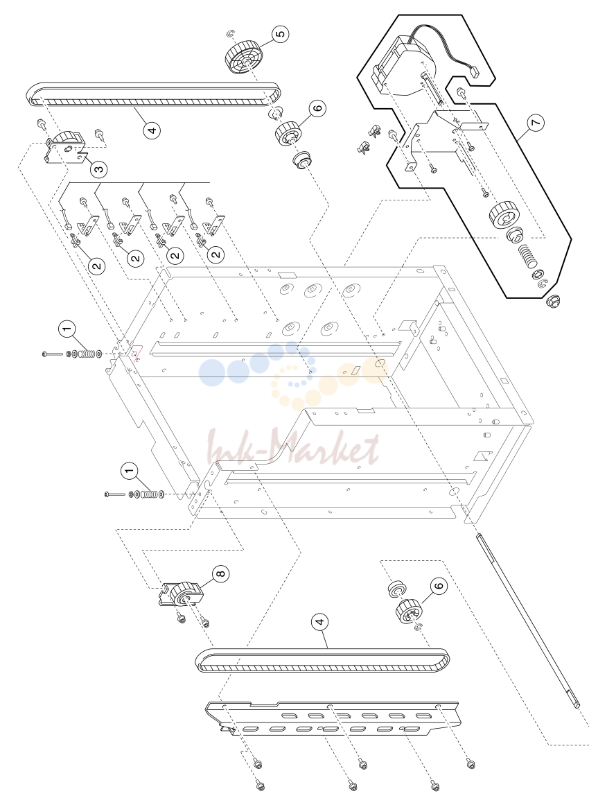 20. Assembly 22: High-capacity feeder 5