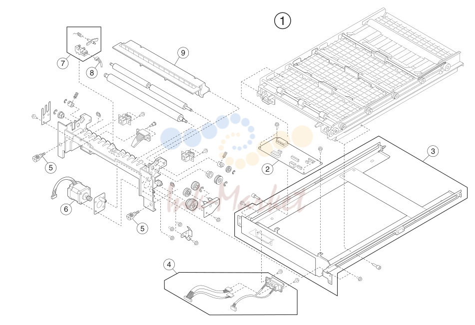 11. Assembly 17: Duplex unit 1