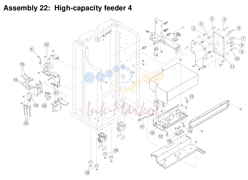 16. Assembly 22: High-capacity feeder 4