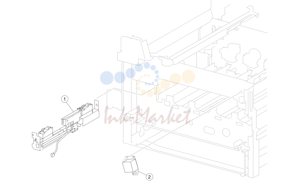 3. Assembly 5: ID sensor and transfer belt steering