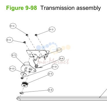 29. Figure 9-98 Transmission assembly