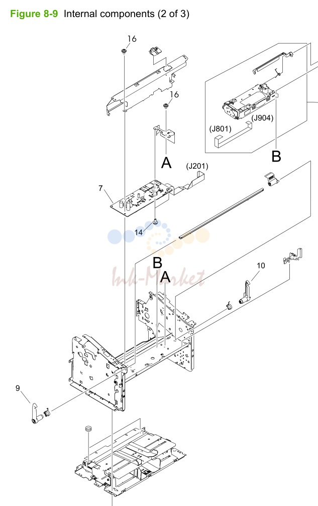 7. Figure 8-9 Internal components (2 of 3)