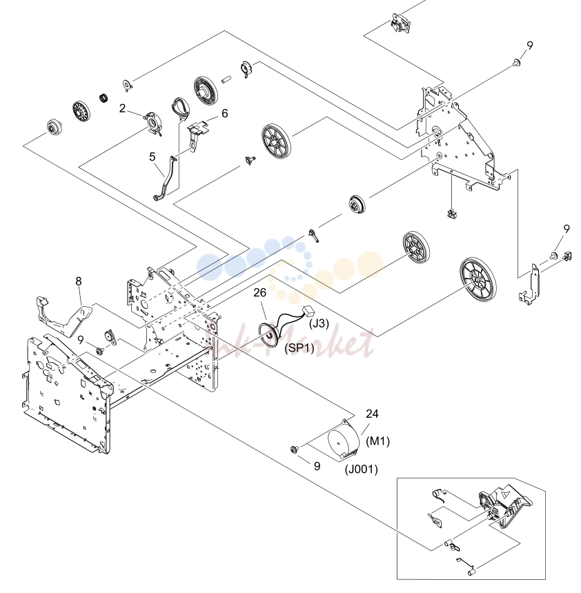 8. Figure 8-10 Internal components (3 of 3)
