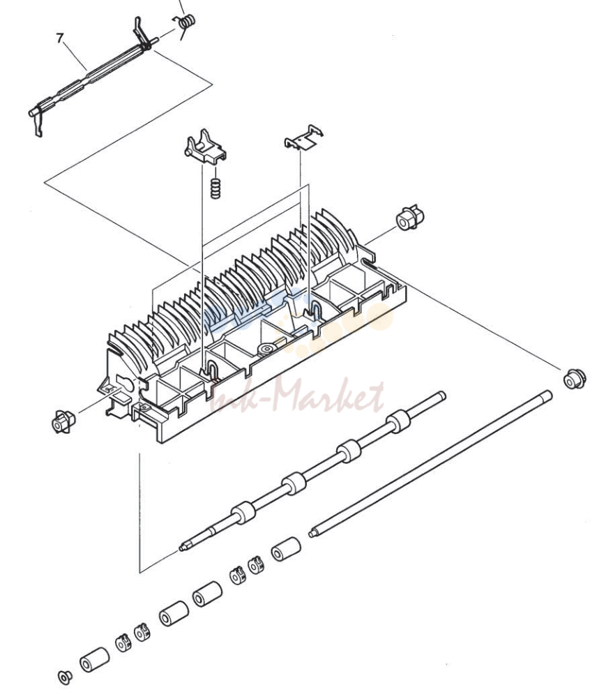 5. Figure 171. Paper feed roller assembly