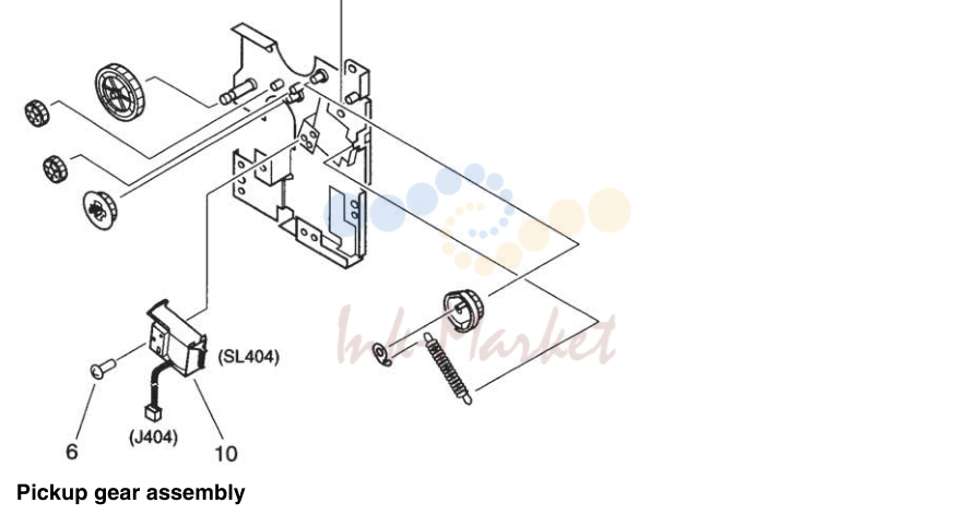 6. Figure 175. Pickup gear assembly