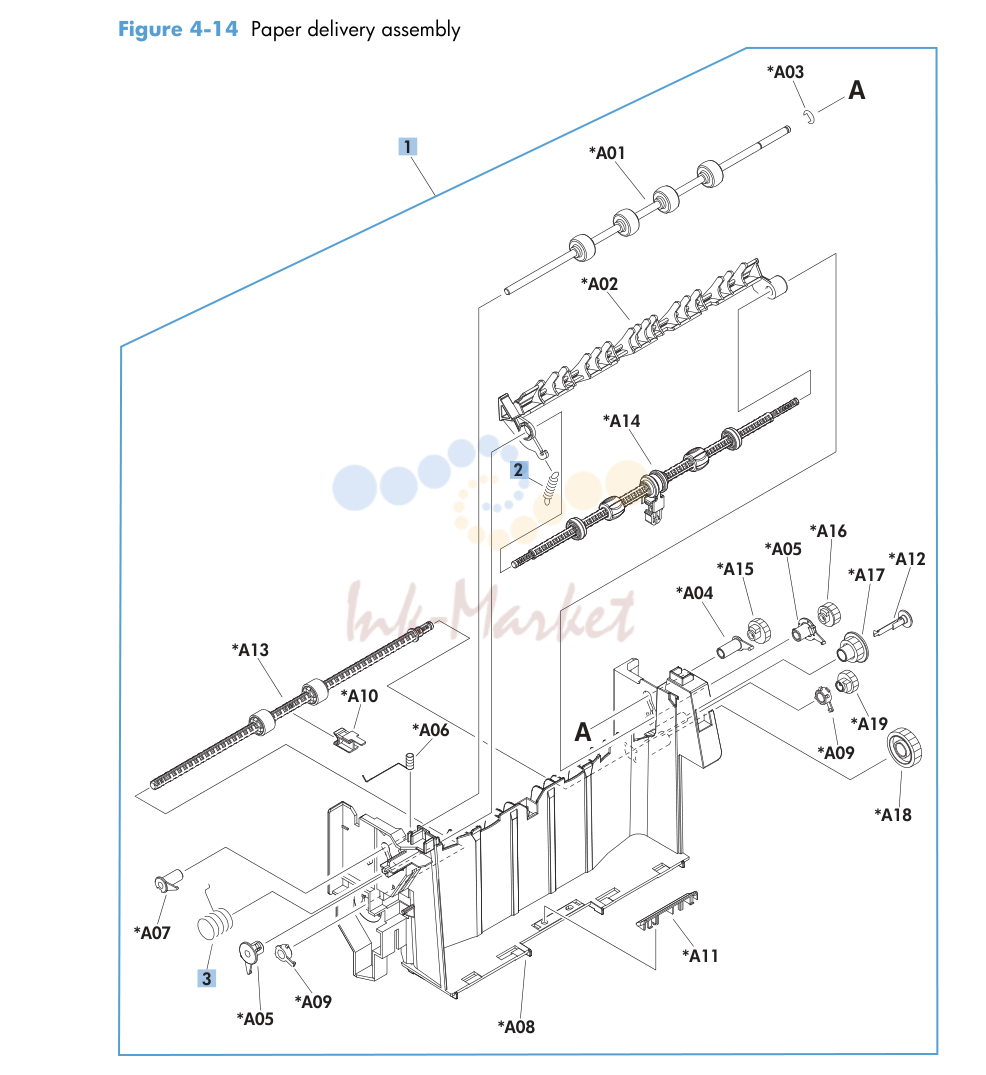10. Paper delivery assembly