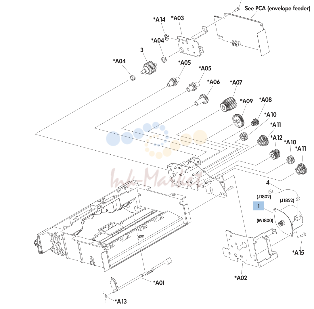 20. Main body (2 of 2; envelope feeder)