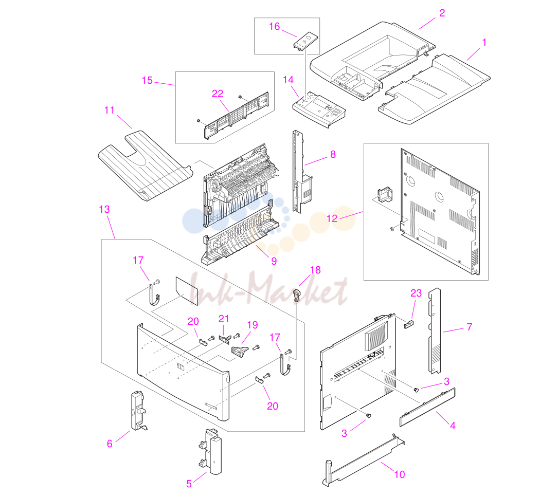 1. Illustrations and parts lists