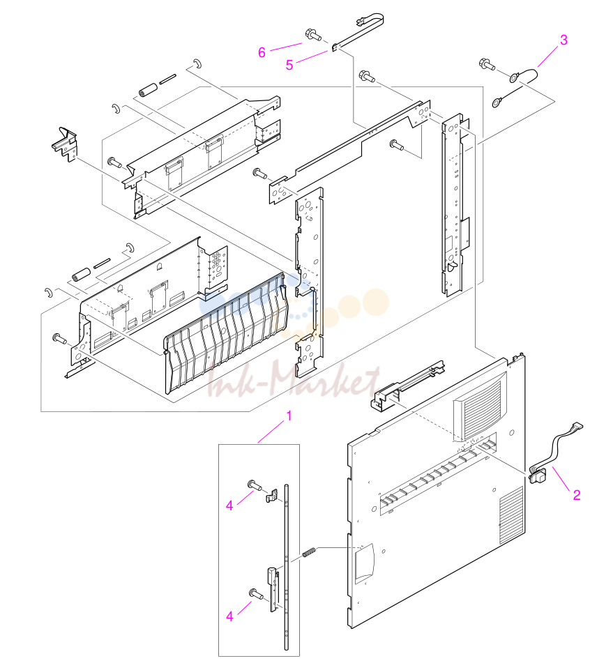 2. Right cover assembly