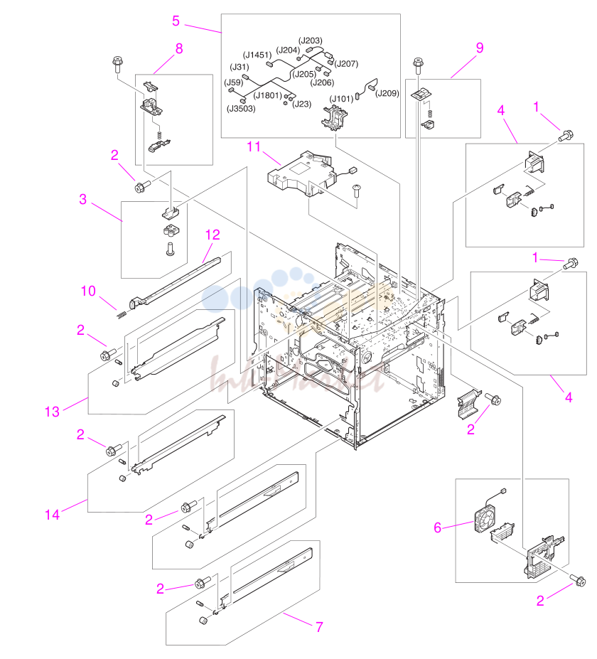 5. Figure 139. Internal components (3 of 4)