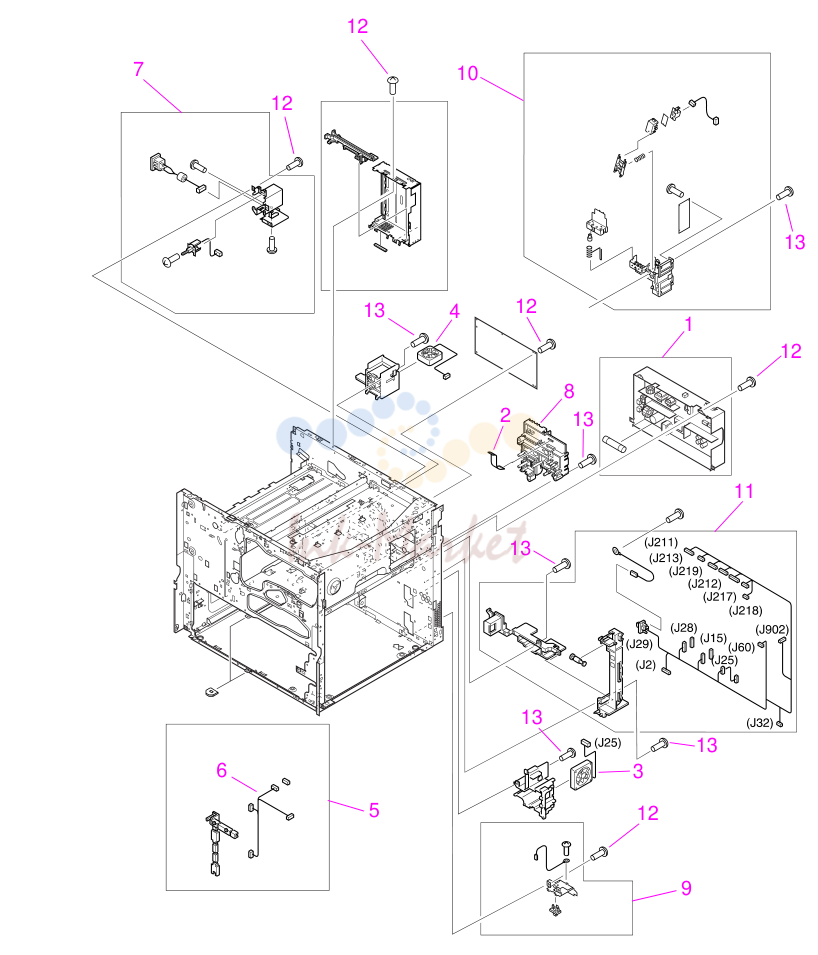 6. Figure 140. Internal components (4 of 4)