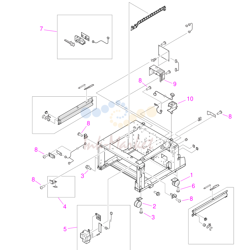 10. Figure 151. Tray 4 main body (2 of 2)