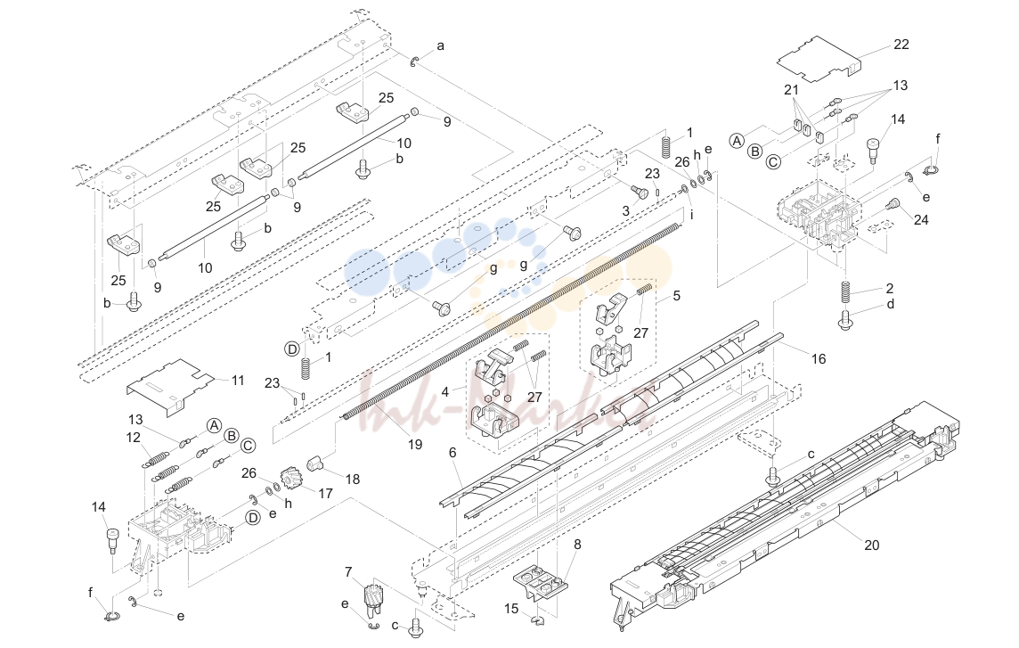 19. Transfer separator corona unit