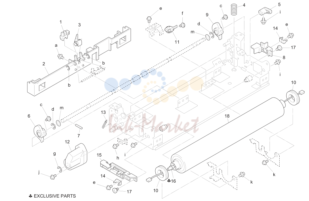 32. Fixing unit (fuser) (7)