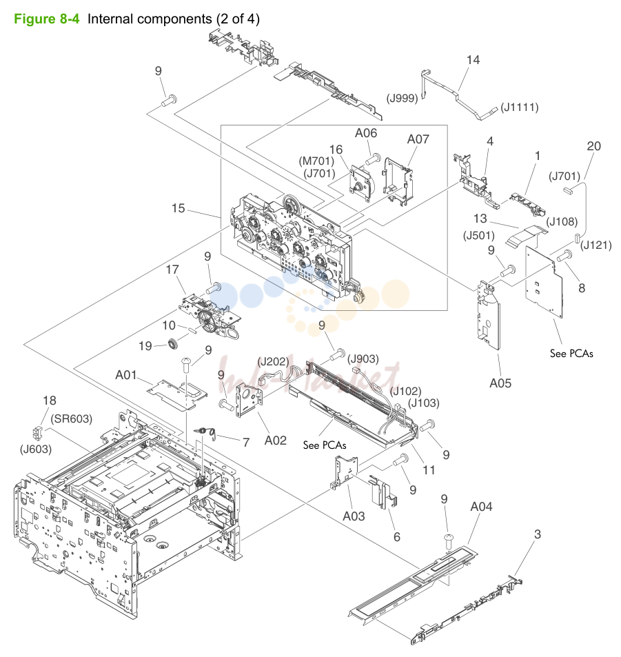 4. Figure 8-4 Internal components (2 of 4)