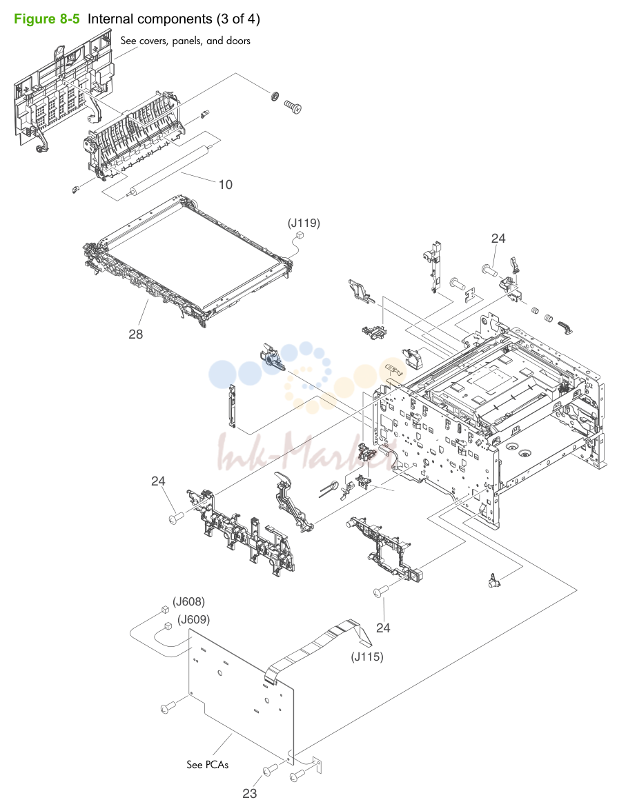 5. Figure 8-5 Internal components (3 of 4)