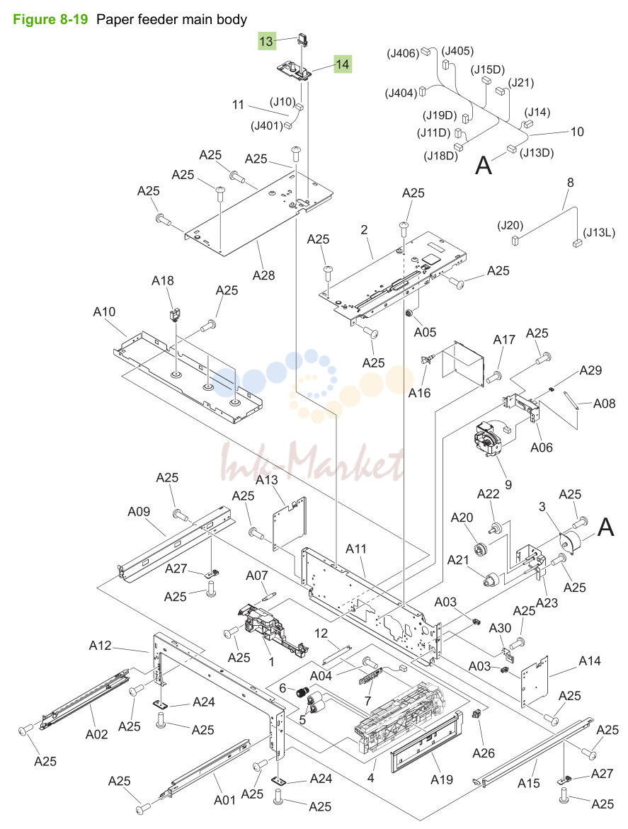 10. Paper feeder main body