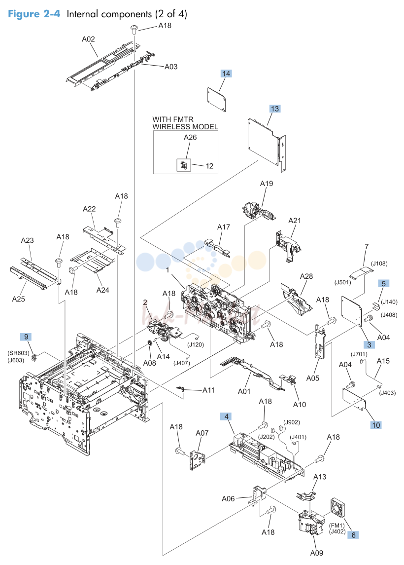 4. Figure 2-4 Internal components (2 of 4)