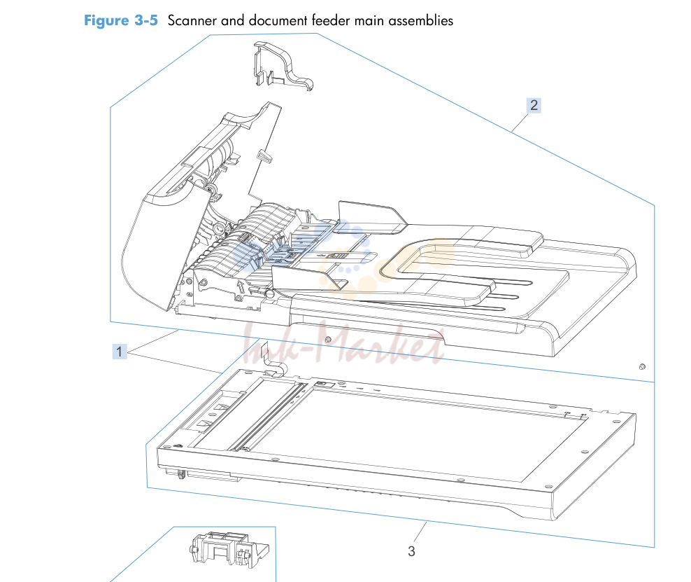 5. Scanner and document feeder (ADF) main