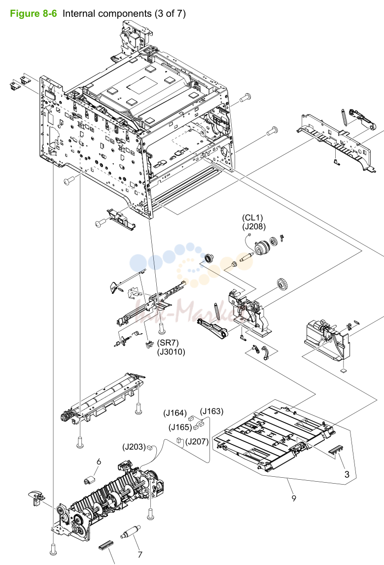 5. Figure 8-6 Internal components (3 of 7)