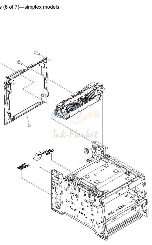 7. Figure 8-9 Internal components (6 of 7)-simplex models