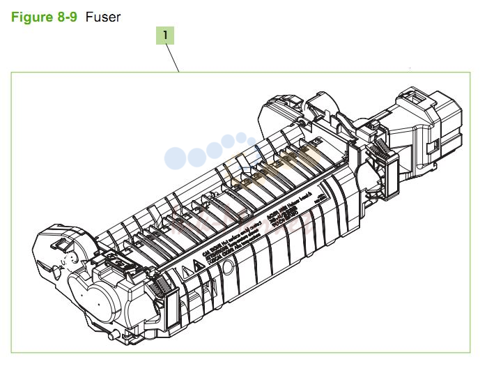 HP CM3530 Internal Components 5 of 5 printer parts diagram