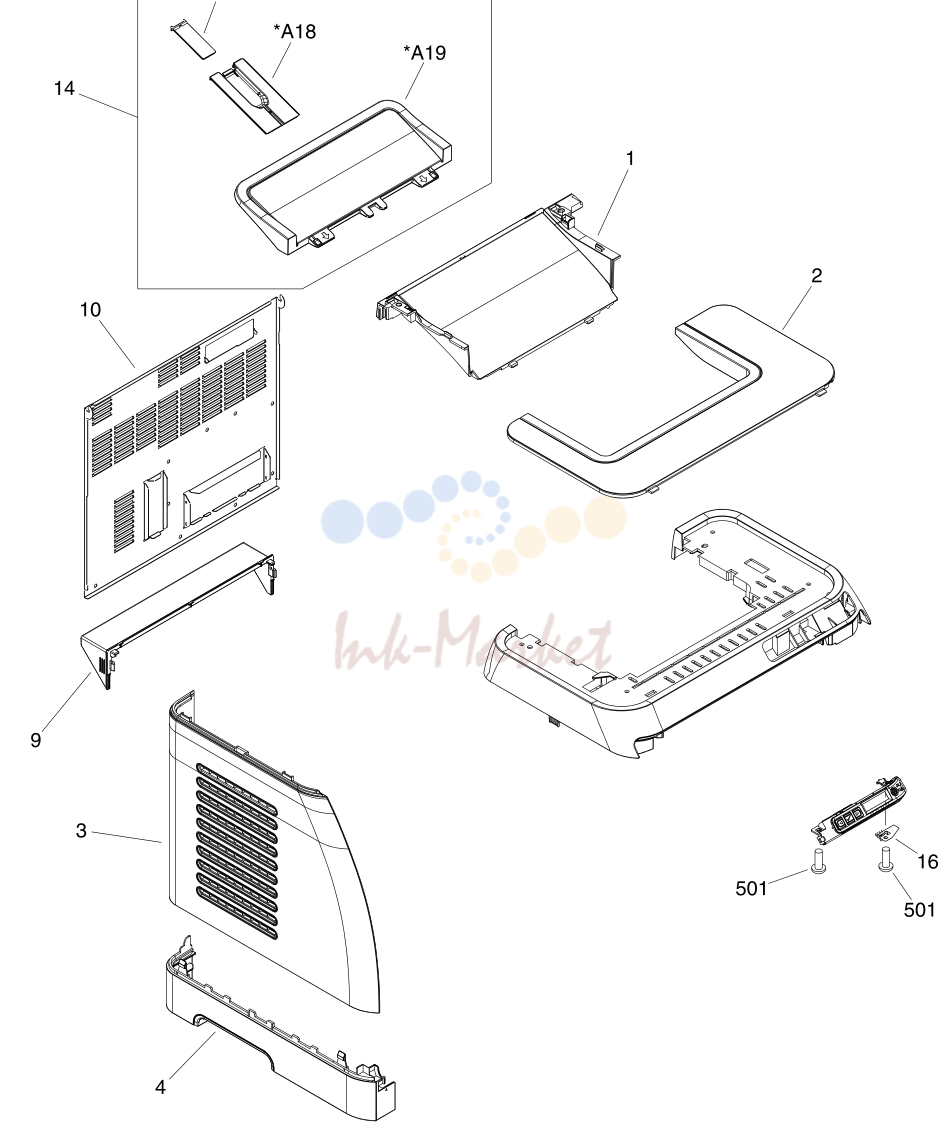 2. Figure 7-2 External panels and covers (1 of 2)