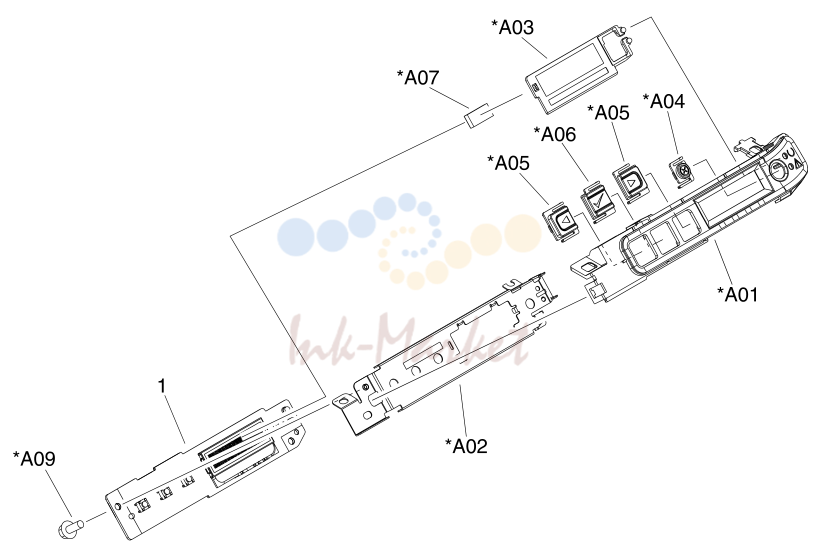 7. Figure 7-8 Control panel assembly