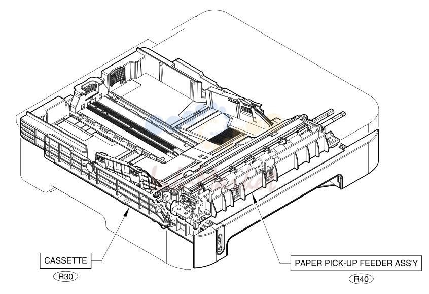 10. Figure 7-13 250-sheet input tray (cassette)