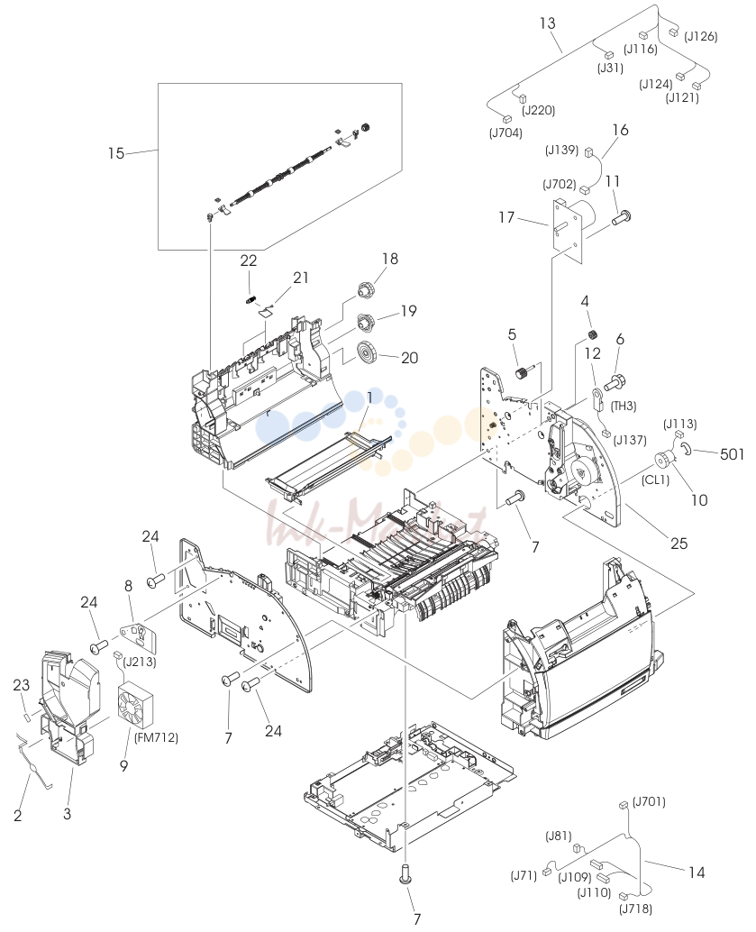 4. Figure 7-3. Internal components (1 of 2)