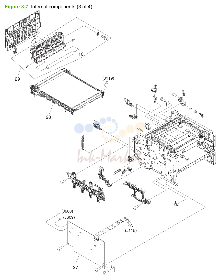 7. Figure 8-7 Internal components (3 of 4)