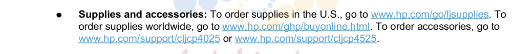 1. Order parts, accessories, and supplies