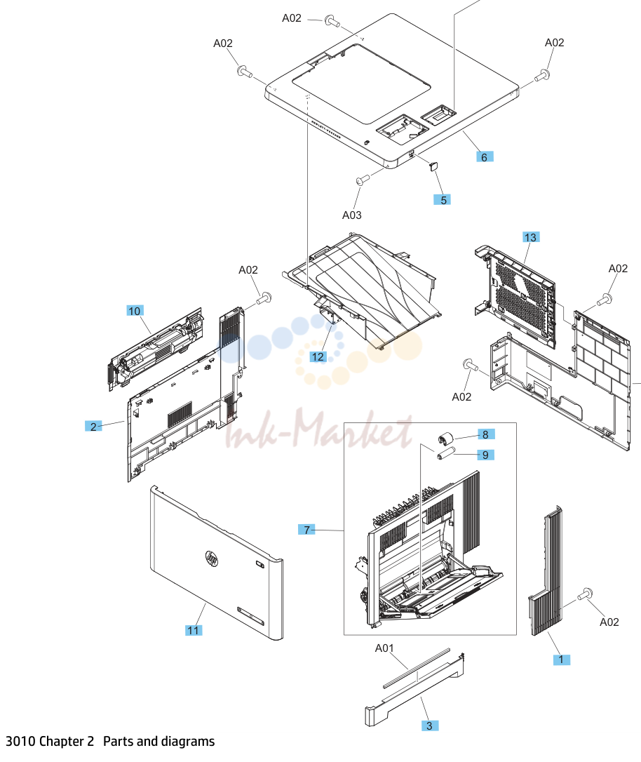 2. Parts and diagrams: Covers