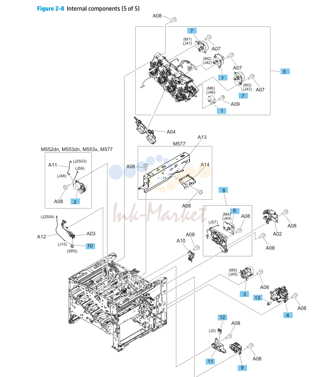 8. Internal components (5 of 5)