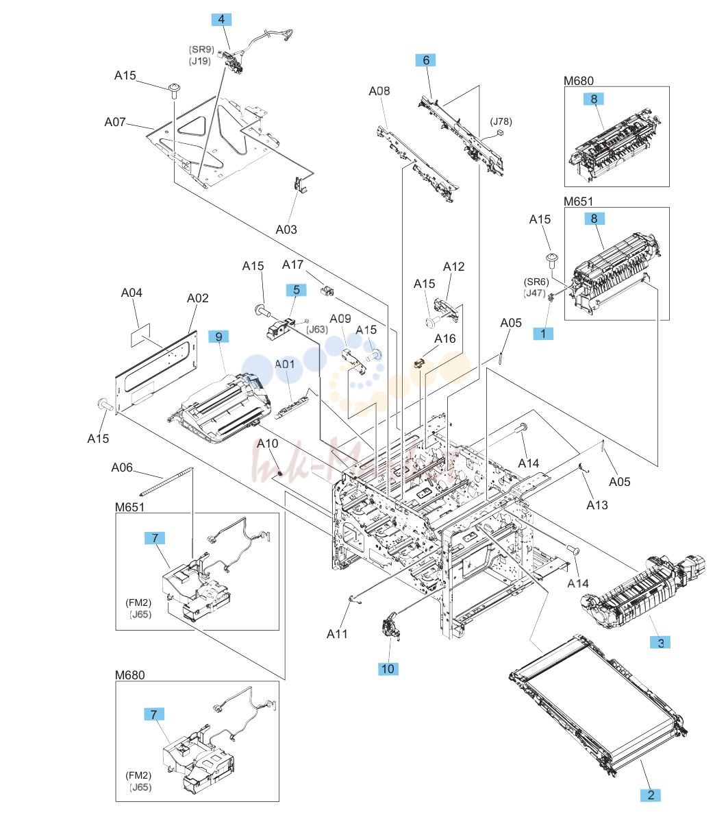 10. Internal assemblies (3 of 6)