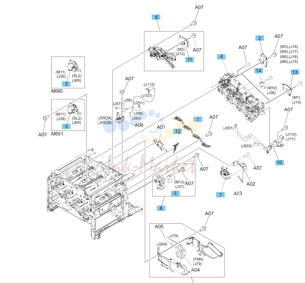 12. Internal assemblies (5 of 6)